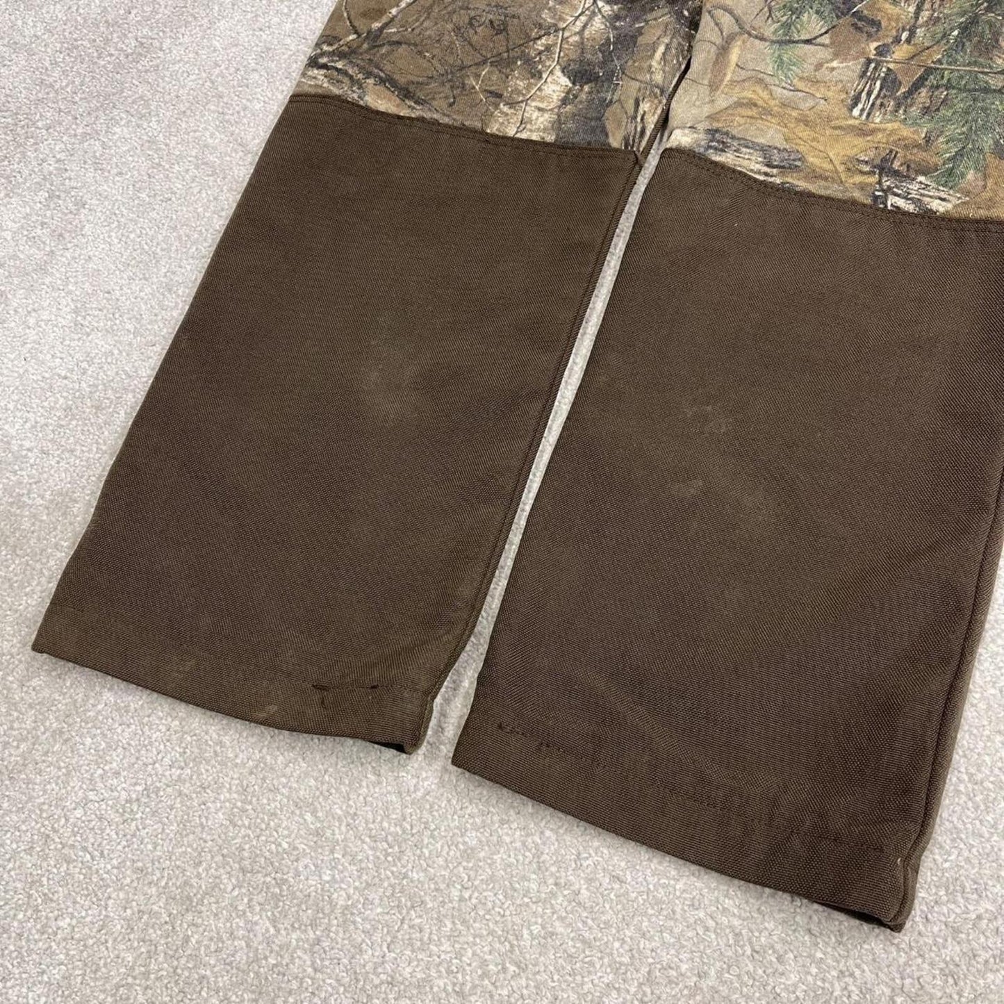 Wrangler camo jeans Realtree Pro Gear khaki Straight double knee denim camouflage pants