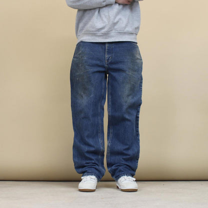 Blue Carhartt FR jeans W36L32 loose blue denim 90s style jeans
