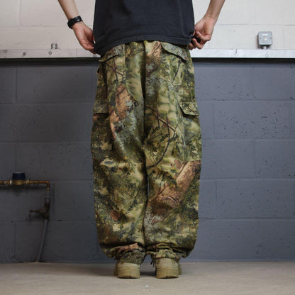 Baggy camo cargo pants y2k utility khaki King’s mountain shadow camouflage hunting wide leg cargos