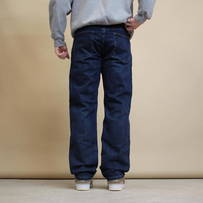 Blue Lee jeans W32L32 straight leg denim jeans waist patch