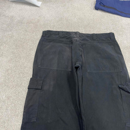 00s black Wrangler cargo pants W36L29 loose Y2K cargo skate pants