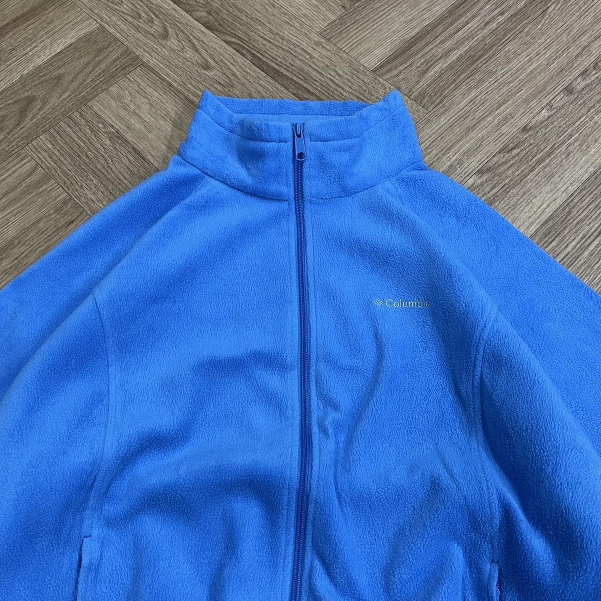 Y2K Colombia tech fleece blue Women's full zip autumn adjustable technical fleece