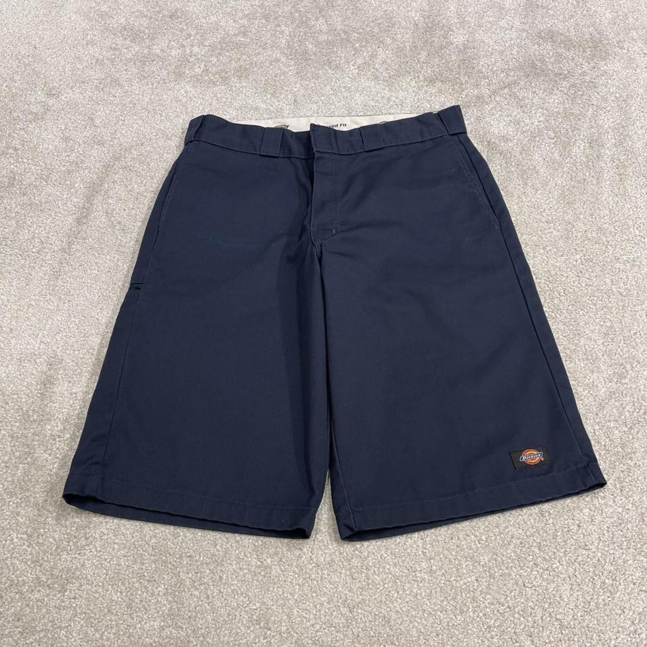Dickies carpenter shorts long leg navy Twill chino skater style shorts loose long leg