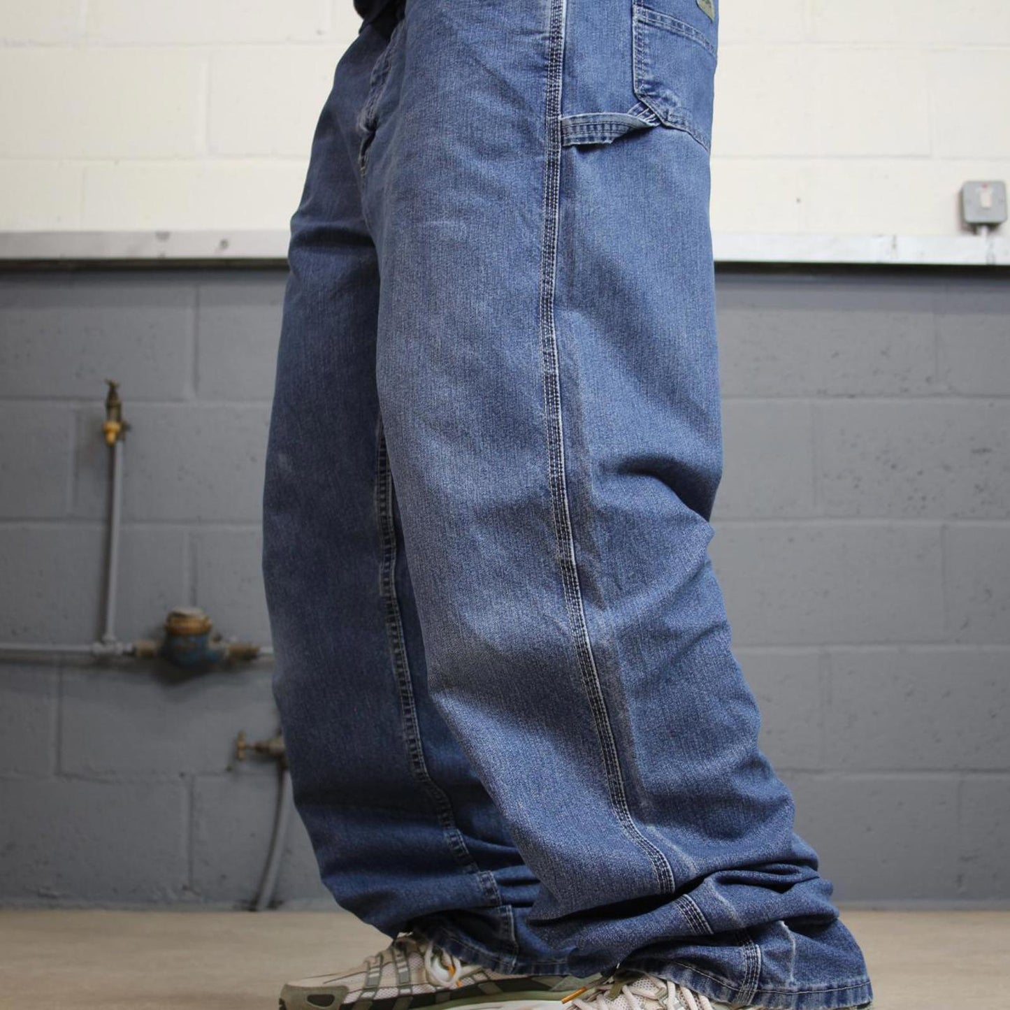 Baggy Lee carpenter jeans W40L36 blue cargo skate style jeans