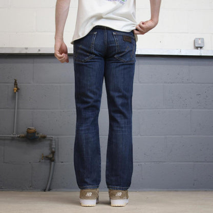 Vintage Wrangler jeans W30L30 mens blue 5 pocket straight leg denim jeans