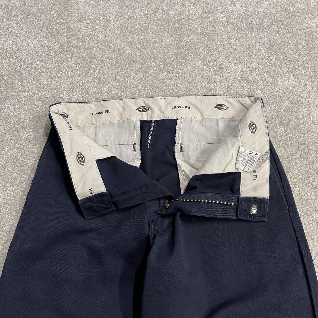 Dickies baggy double knee pants navy W32L30 Wide leg chino skate style cargo work trousers