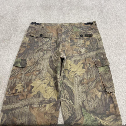 Vintage Liberty camo cargo pants khaki Loose fit camouflage Y2K hunting trousers