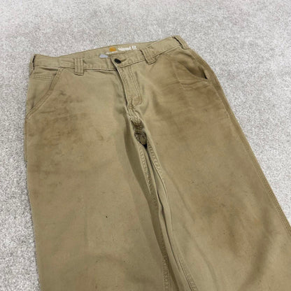 00s Carhartt carpenter pants tan W31L30 90s skater style relaxed fit cargos