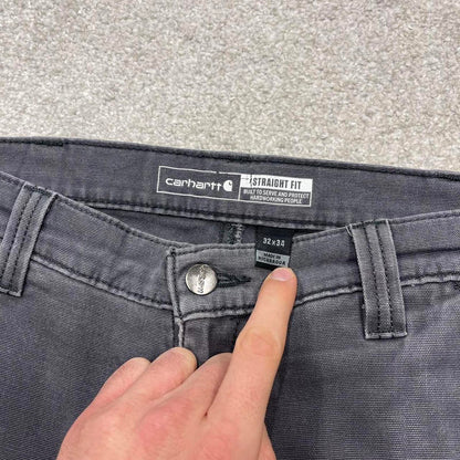 Y2K Carhartt jeans straight fit grey Slim skate style workwear pants