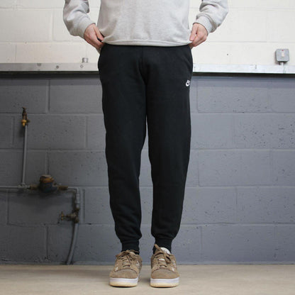Black Nike Trackies S loose jogger track pants embroidered logo