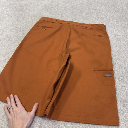 Dickies baggy chino shorts carpenter orange Chino style skater shorts long wide leg festival
