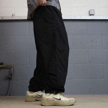 US Army tracksuit bottoms loose black L Loose leg track pants embroidered logo