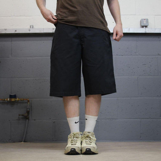 Dickies carpenter chino shorts relaxed black Chino style skater shorts loose leg festival