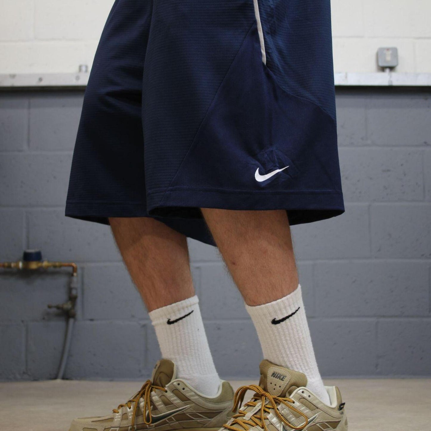 Baggy Nike sports shorts Dri-Fit navy Basketball comfy loose floaty summer gym shorts