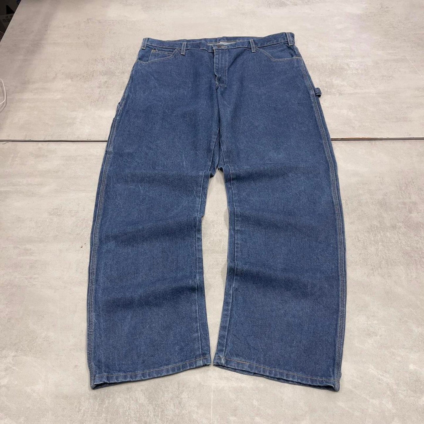 Baggy Dickies carpenter jeans W38L32 90s skate style blue thick denim cargos