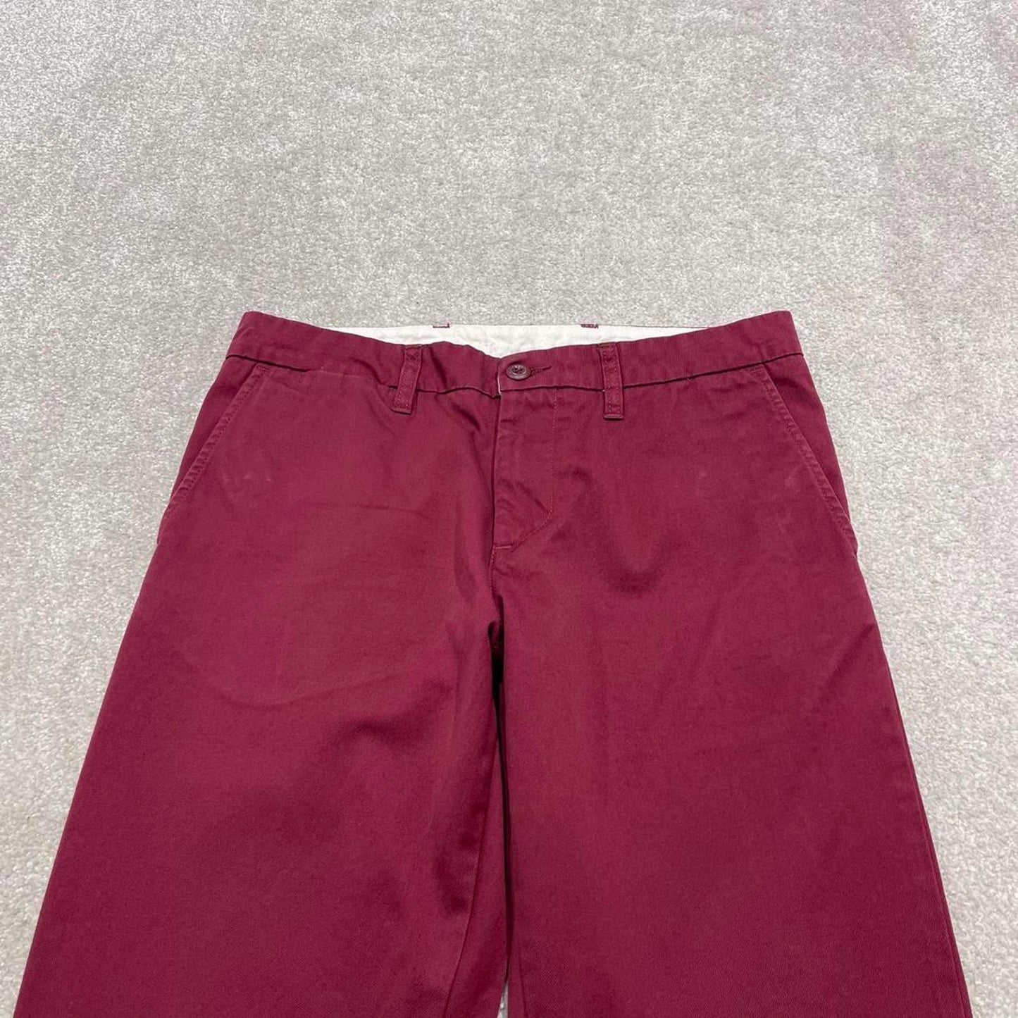 00s Carhartt WIP chino pants W29L32 maroon 90s skater style straight work trousers utility