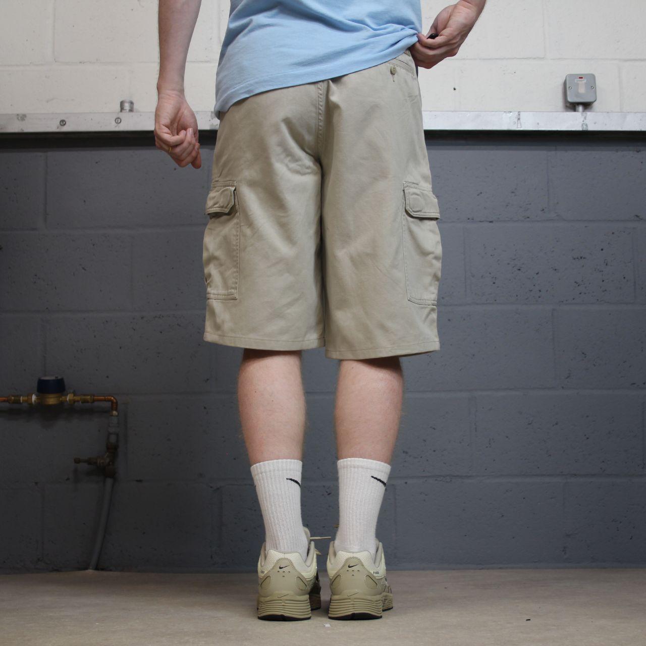 Dickies carpenter chino shorts beige Long chino skater / surf shorts loose festival