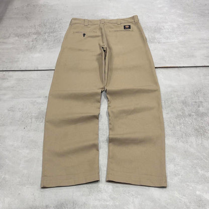 Dickies Skateboarding Pants W32L30 khaki twill chino 90s style skater pants