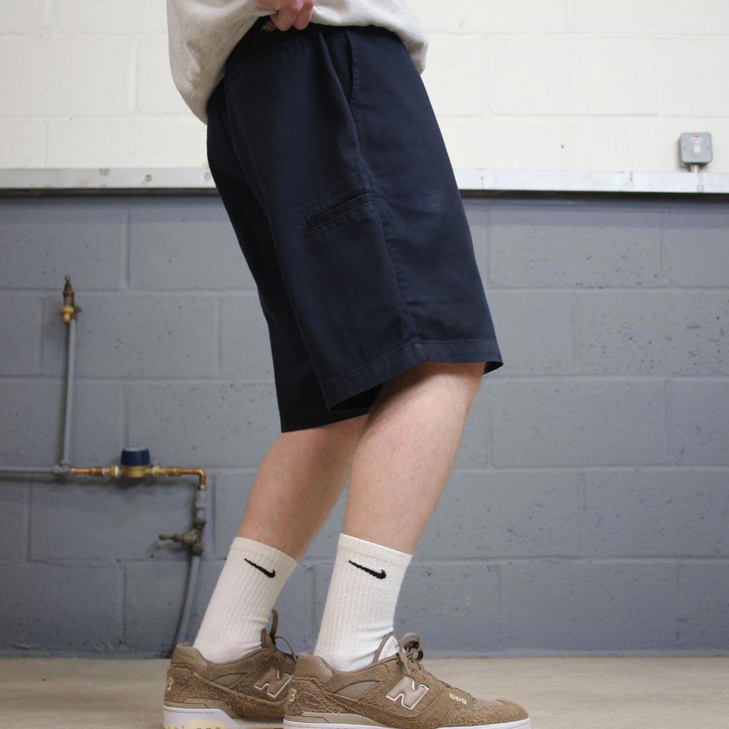 Y2k Dickies shorts skater style navy Loose leg chino summer festival shorts