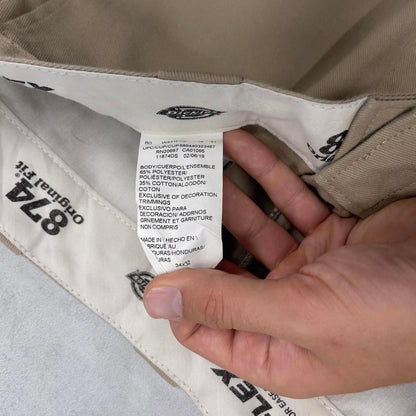 Khaki beige Dickies 874 original fit Pants W34L32