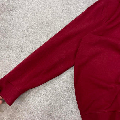 Red Ralph Lauren 1/4 Zip jumper M quarter zip up pull over embroidered preppy style casual Polo wear