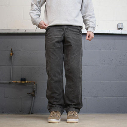 Y2K Carhartt carpenter jeans grey Loose relaxed fit skate style workwear cargo pants