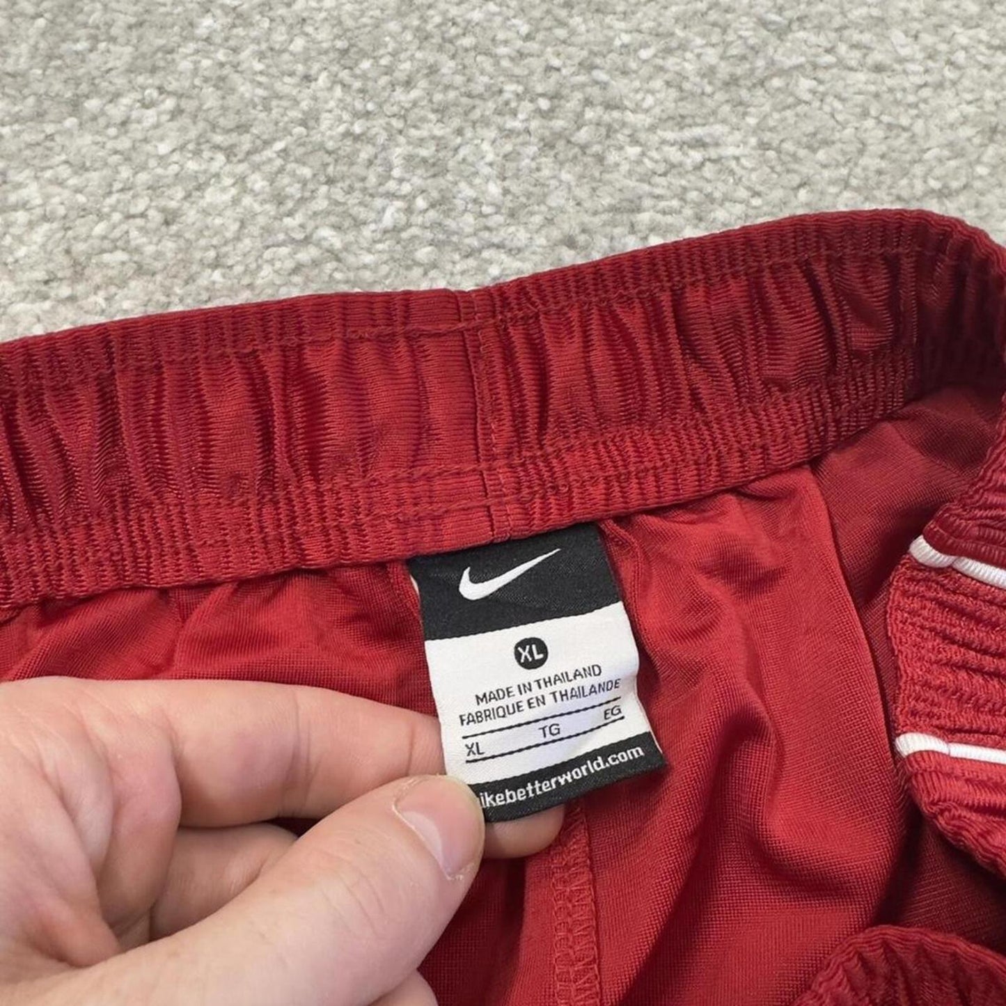 Nike sports shorts y2k loose red Basketball style comfy loose floaty summer gym shorts