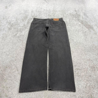 Vintage y2k Levis 505 jeans black Casual style 5 pocket loose straight leg denim pants