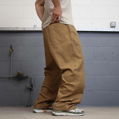 Baggy Duluth Trading jeans W44L30 loose tan denim 90s skater style workwear jeans