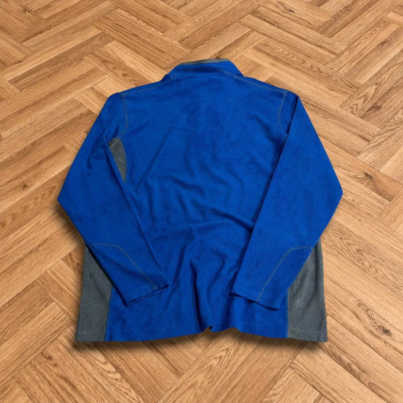 Columbia y2k lightweight fleece blue technical 1/4 zip embroidered pullover autumn fleece
