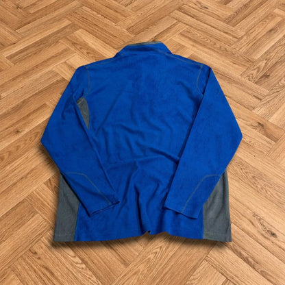 Columbia y2k lightweight fleece blue technical 1/4 zip embroidered pullover autumn fleece