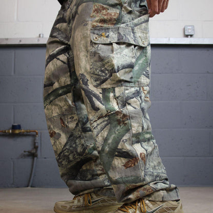 Vintage camo cargo pants y2k utility khaki Browning Mossy Oak camouflage hunting cargos