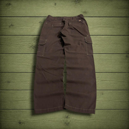 Dickies cargo pants relaxed y2k brown Comfy chino style skate work trousers