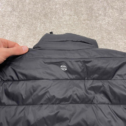 00s Quiksilver technical puffer jacket S men's black y2k style lightweight Packable Stowable coat