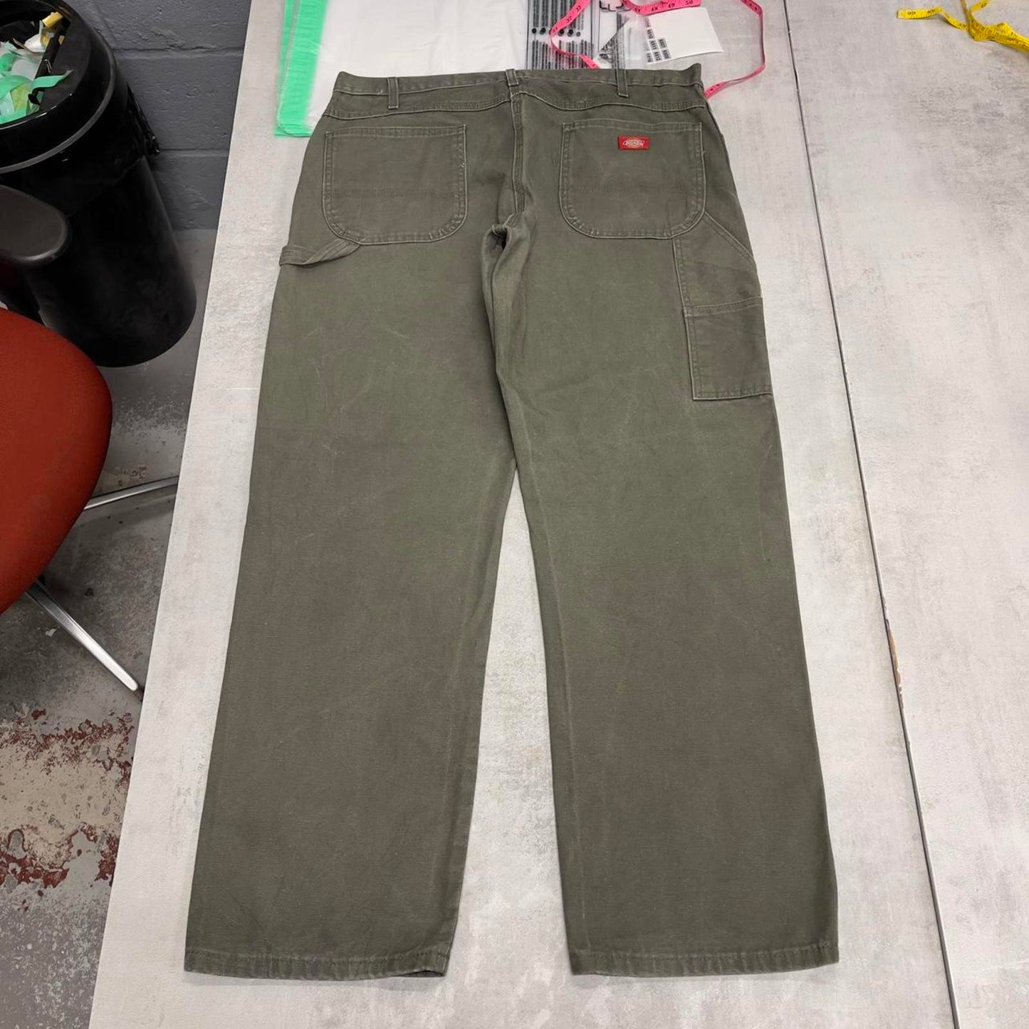 Baggy green Dickies carpenter jeans W38 L32