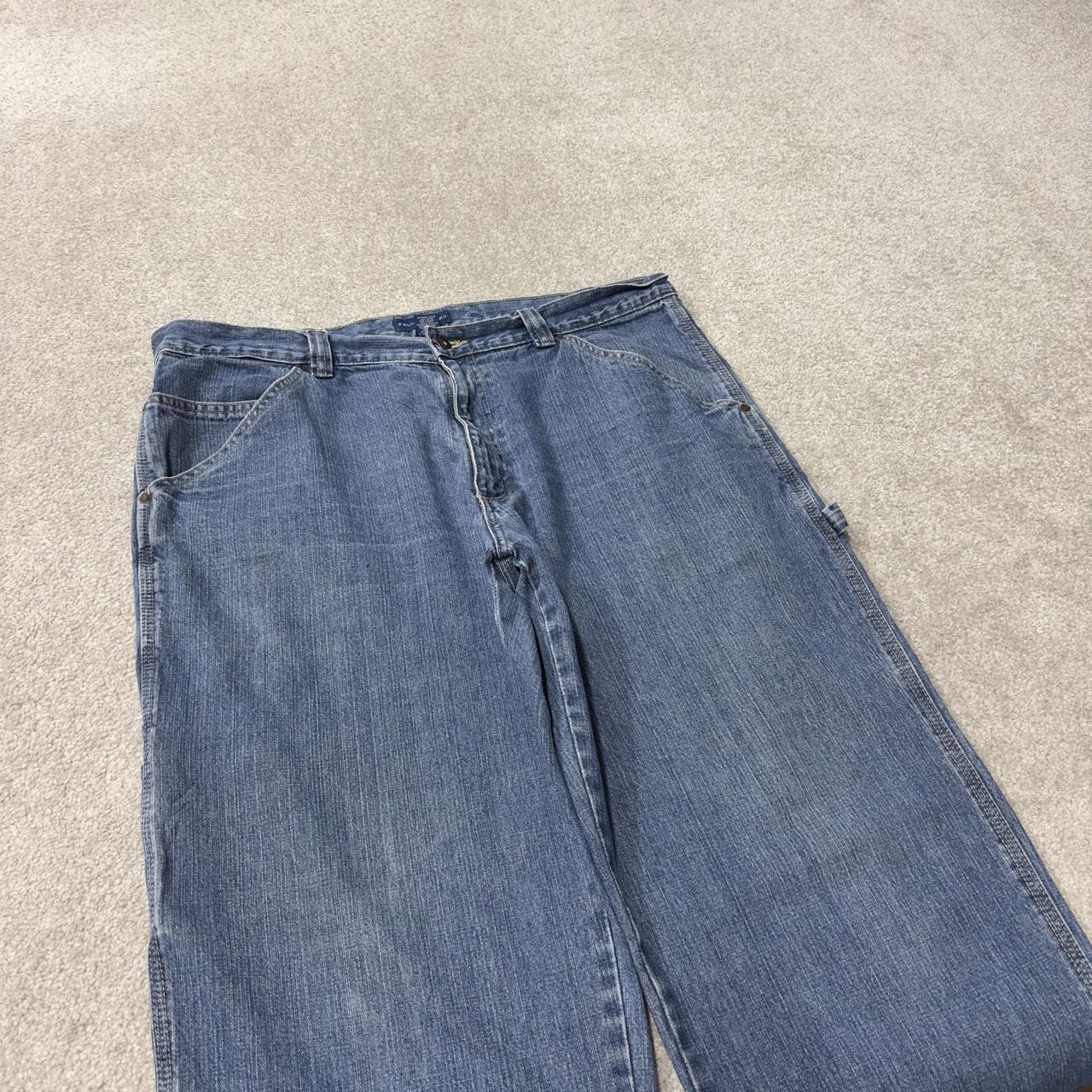Denim carpenter jeans y2k loose W38L32 blue Falls Creek wide leg skater style work cargos
