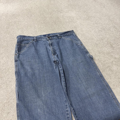 Denim carpenter jeans y2k loose W38L32 blue Falls Creek wide leg skater style work cargos