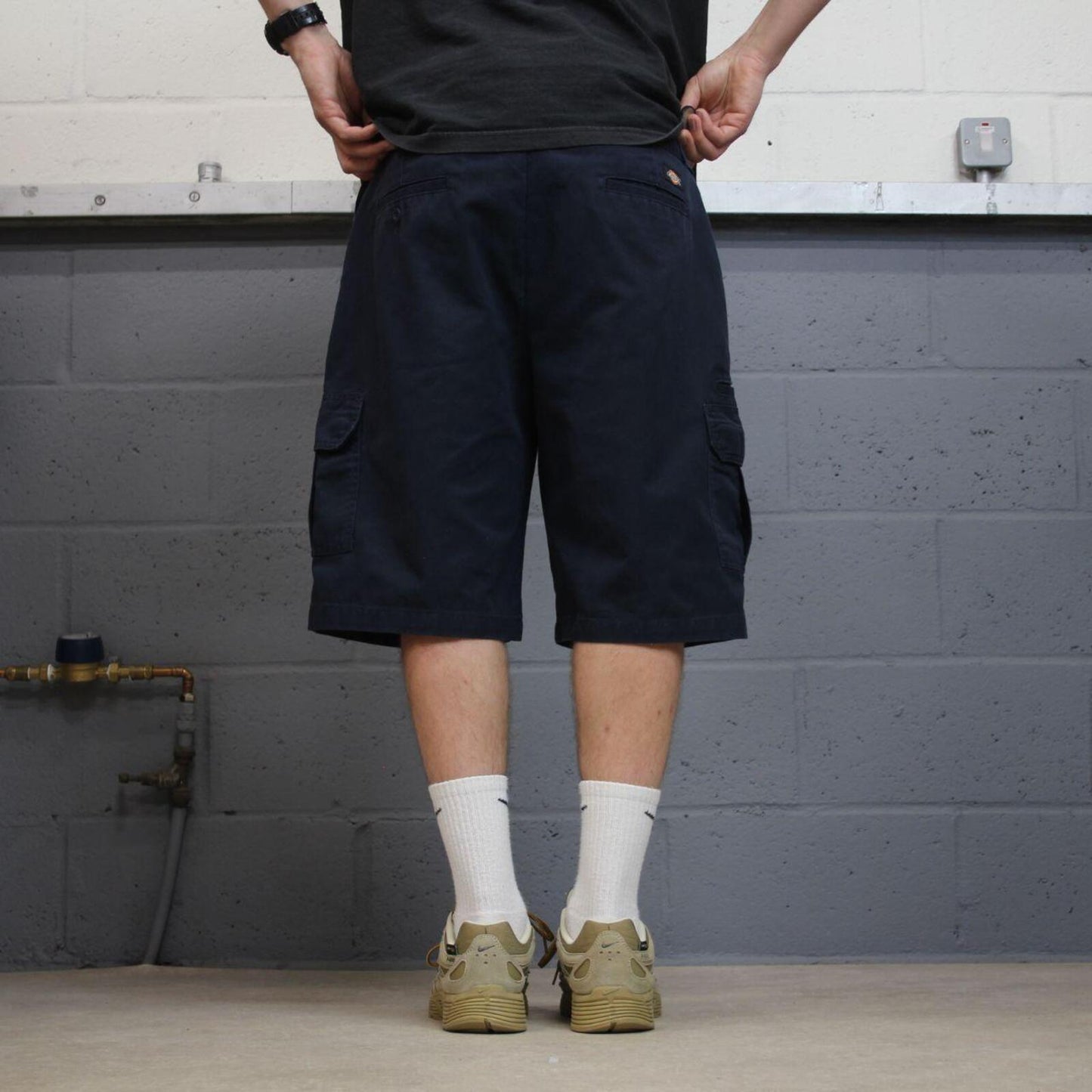 Dickies baggy cargo shorts navy Chino style skater shorts wide leg festival