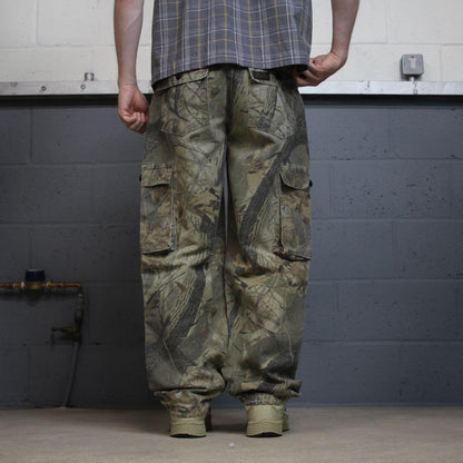 Realtree Liberty baggy camo cargo pants khaki Loose camouflage Y2K hunting utility trousers