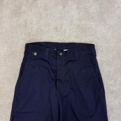 Navy Carhartt FR pants W28L30 90s skater style fire resistant work trousers