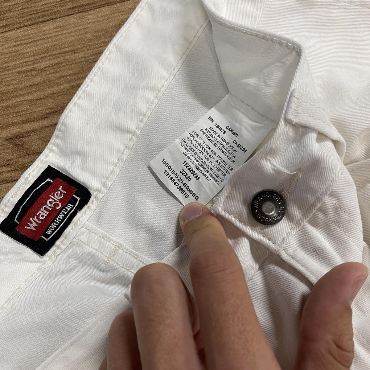 Wrangler carpenter jeans white y2k Loose straight utility workwear skate trousers