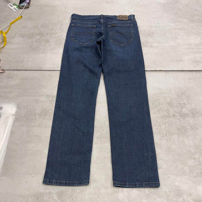 Blue Lee jeans W32L32 straight leg denim jeans waist patch