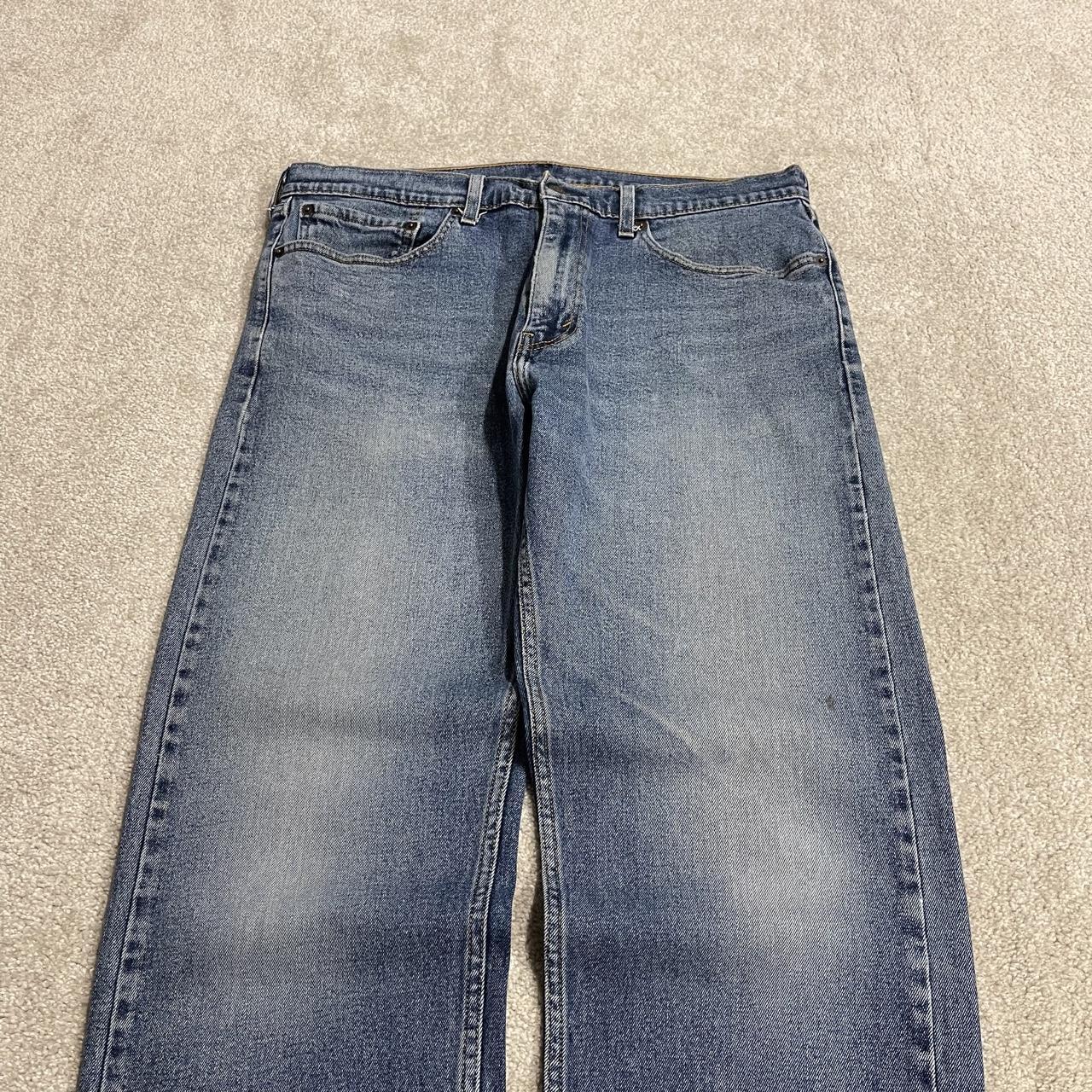 Y2K Levi’s 505 jeans W36L30 blue Straight fit 5 pocket belt loops red tab logo