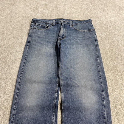 Y2K Levi’s 505 jeans W36L30 blue Straight fit 5 pocket belt loops red tab logo