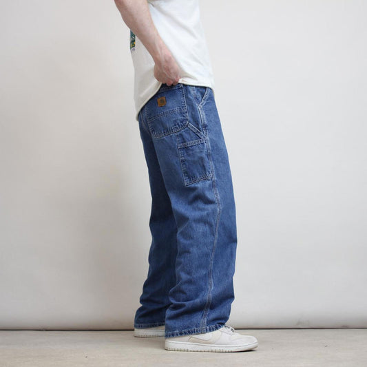 Baggy blue Carhartt carpenter jeans W36 L30