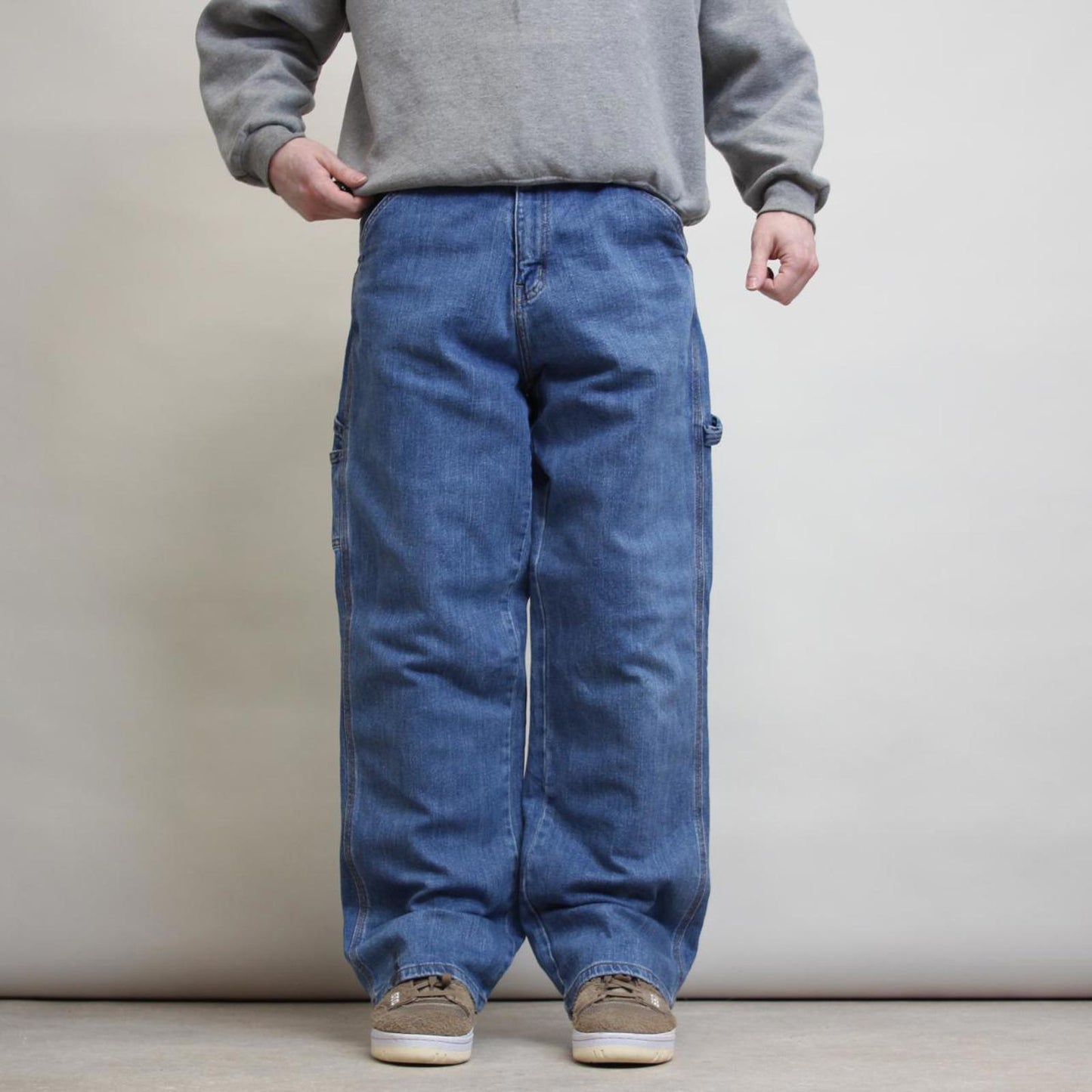 Baggy carpenter jeans W34L30 blue skater style cargos