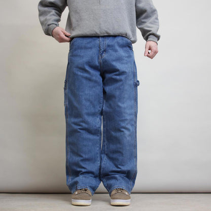 Baggy carpenter jeans W34L30 blue skater style cargos