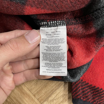 Y2K Colombia fleece checkered pattern Half zip autumn paneled check fleece