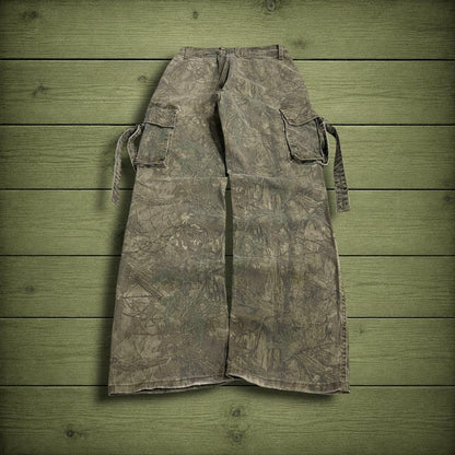Camo cargo pants y2k utility khaki straight leg Disclosure camouflage combat cargos