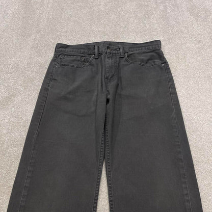 Y2K 00s Levi’s 505 jeans grey Straight leg denim pants red tab logo